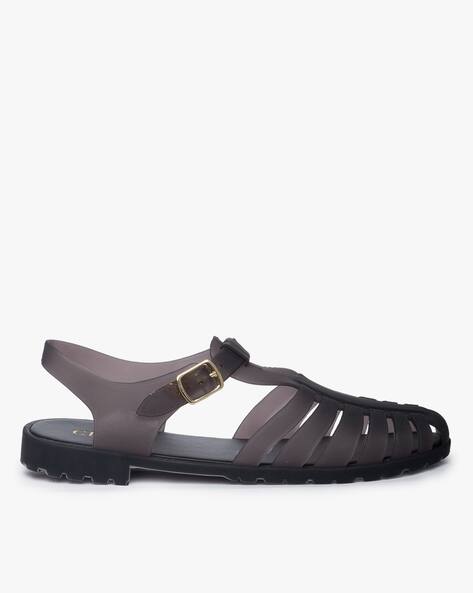 Strappy Sandals with Buckle Closure