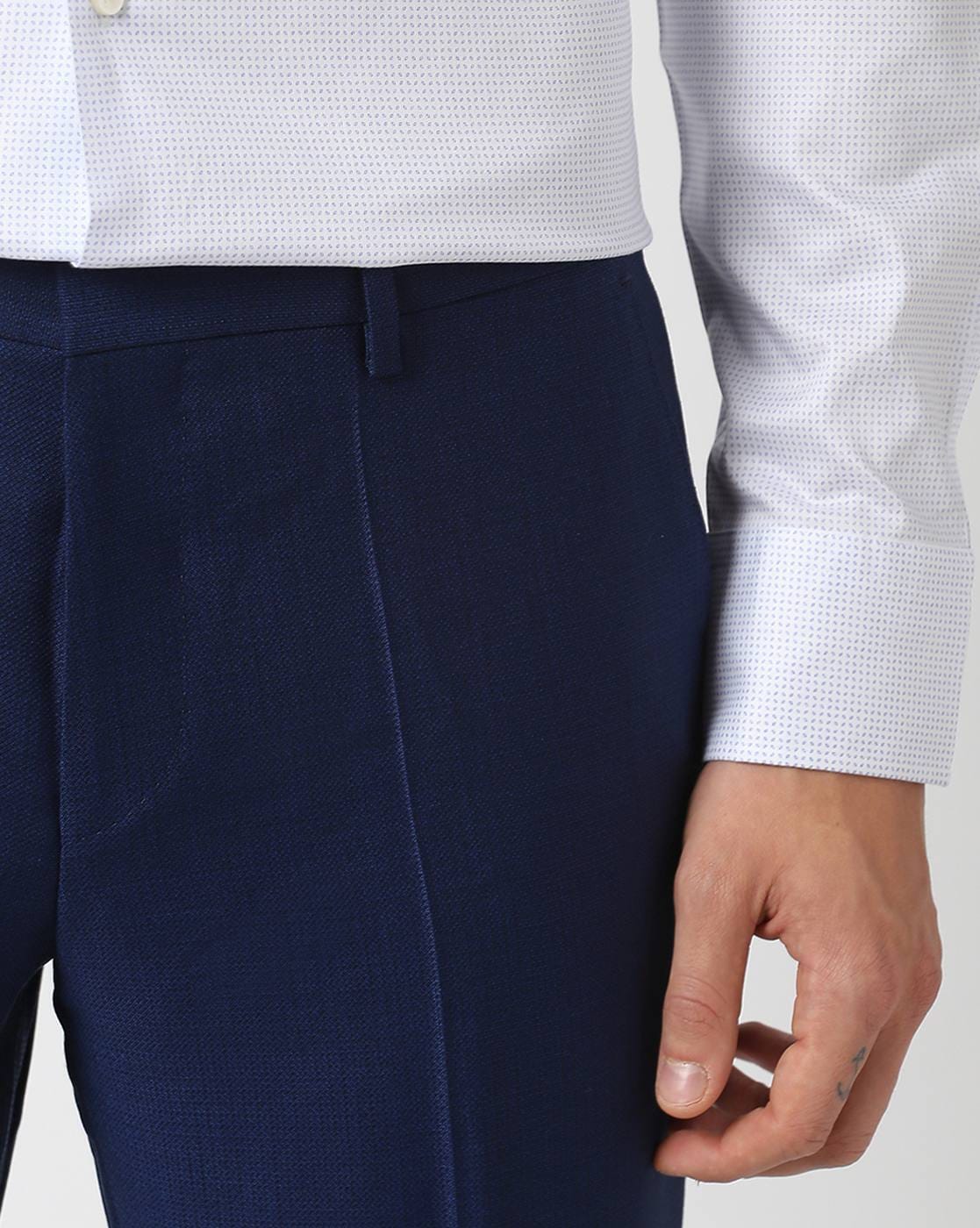 BOSS  Slimfit trousers in stretchcotton satin
