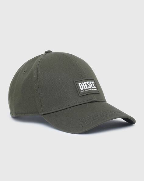 【DIESEL】 Corry-Gum Baseball Cap Black Men's Baseball cap with logo patch | Diesel CORRY-JACQ-WASH