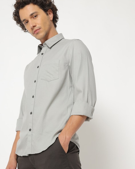 Buy Men Yellow Regular Fit Formal Full Sleeves Formal Shirt Online - 651023  | Peter England