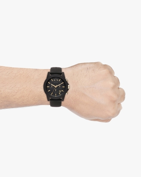 Armani Exchange Chronograph Quartz Black Dial Men's Watch And Luggage Tag  Gift Set AX7105 723763263337 - Watches - Jomashop