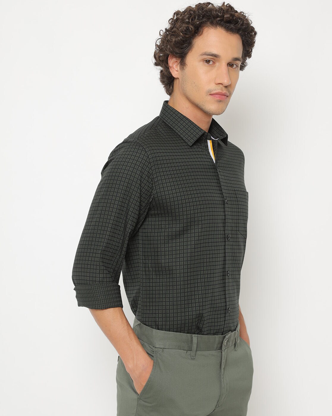 Buy Olive Green Shirts for Men by JOHN PLAYERS Online