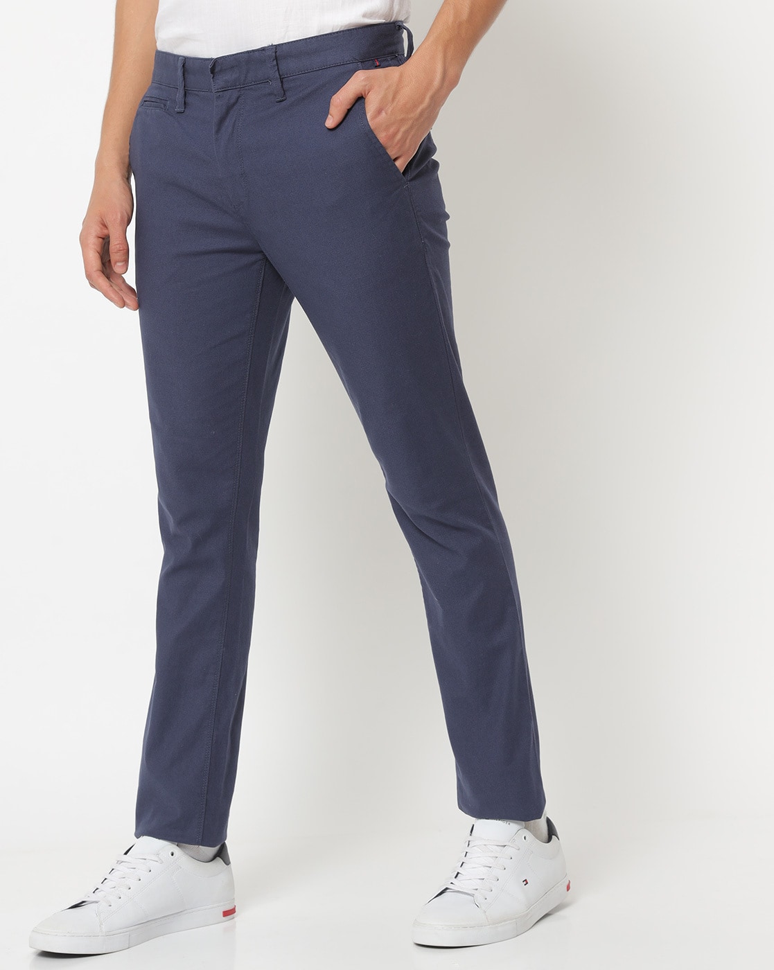Buy Olive Brown Skinny Fit Cargo Trousers online  Looksgudin