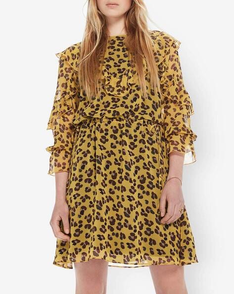 scotch and soda leopard dress