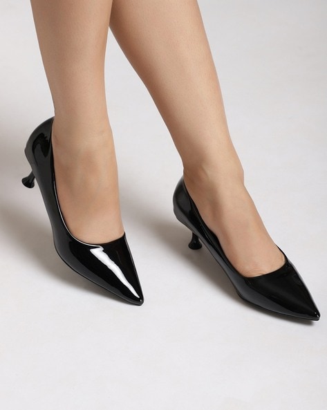 svømme parkere Rug Buy Black Heeled Shoes for Women by Everqupid Online | Ajio.com