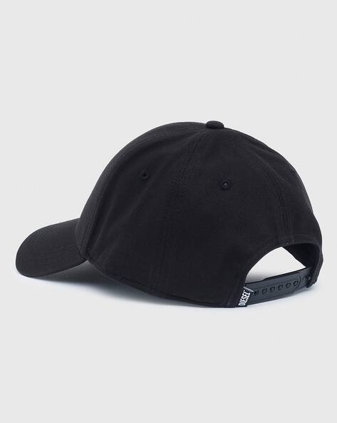 【DIESEL】 Corry-Gum Baseball Cap Black Men's Baseball cap with logo patch | Diesel CORRY-JACQ-WASH