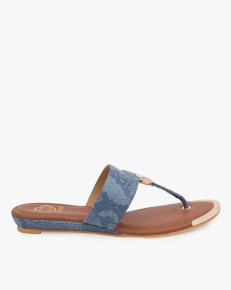 Buy Blue Flat Sandals for Women by CERIZ Online Ajio