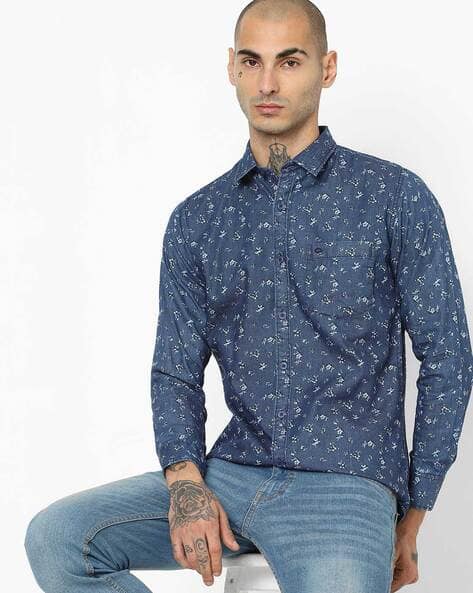 Buy Blue Shirts for Men by DUKE Online 