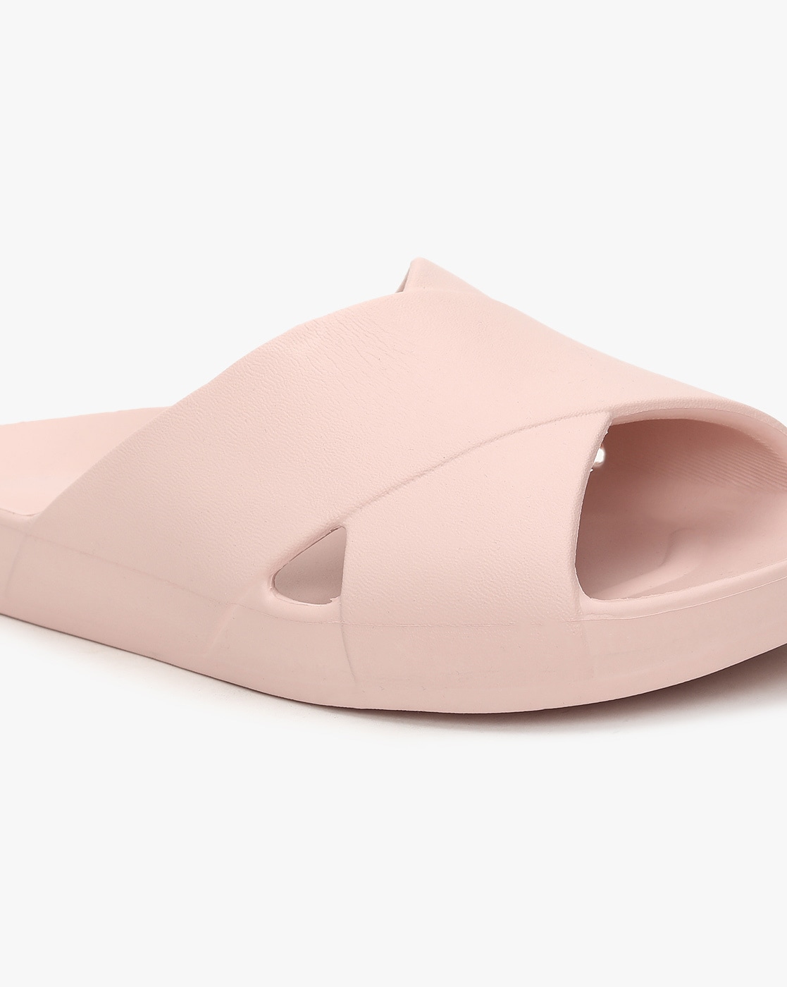 blush vans slides