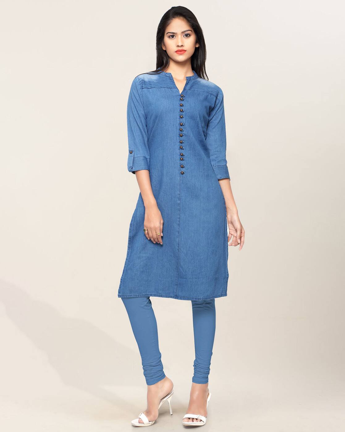 Buy Blue Kurtas for Women by LYMI LABEL 