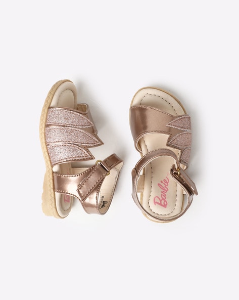 Adrianna Rose Gold Flat Sandal for Girls