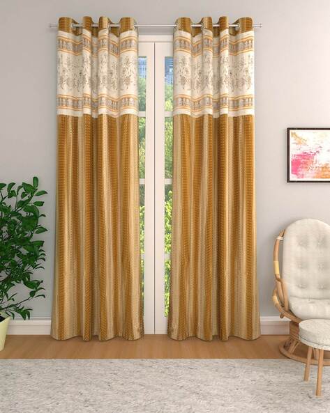 Gold Curtains Accessories For Home Kitchen By Romee Online Ajio Com