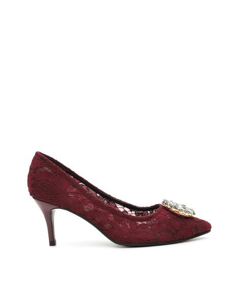 Buy Maroon Heeled Shoes for Women by Rosso Brunello Online Buy Maroon Heeled Shoes for Women by Rosso Brunello Online