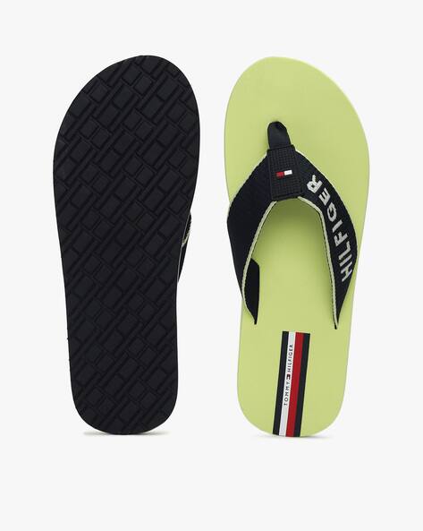 yellow tommy hilfiger flip flops