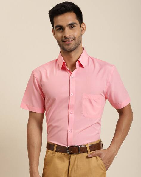 Pink Shirts for Men by SOJANYA Online 
