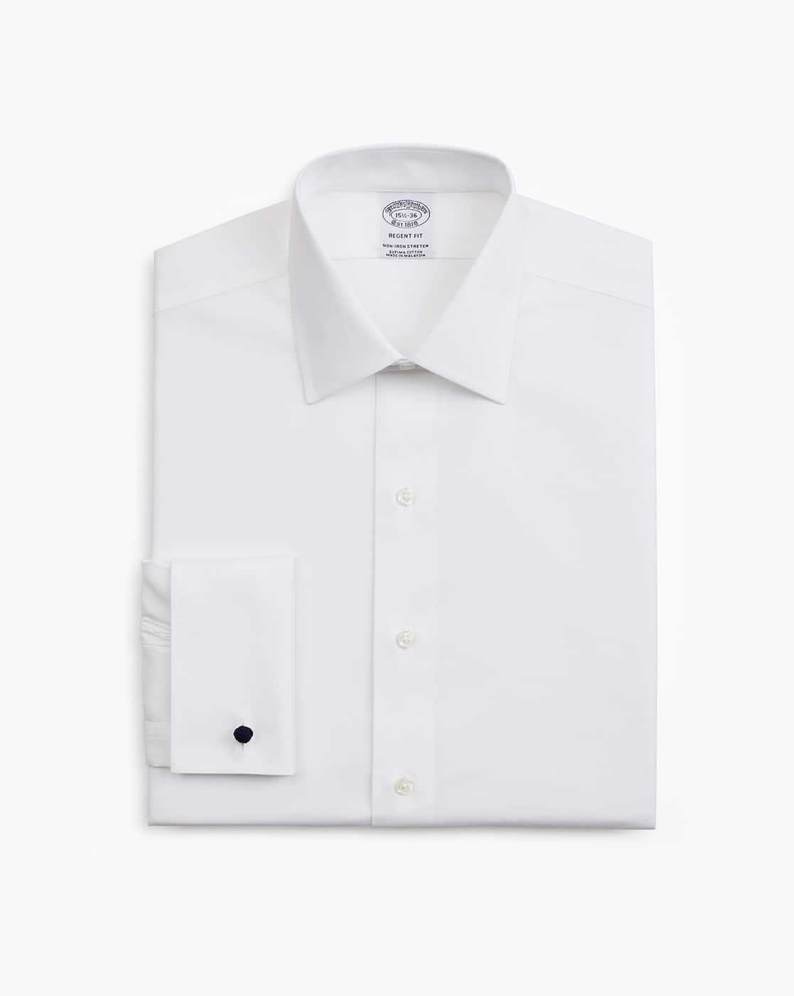 Buy BROOKS BROTHERS Shirt with Cutaway Collar | White Color