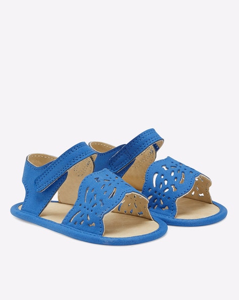 Flat Sandals with Velcro Closure