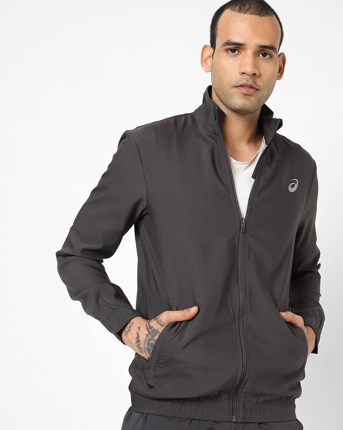 Buy Grey Jackets & Coats for Men by ASICS Online | Ajio.com