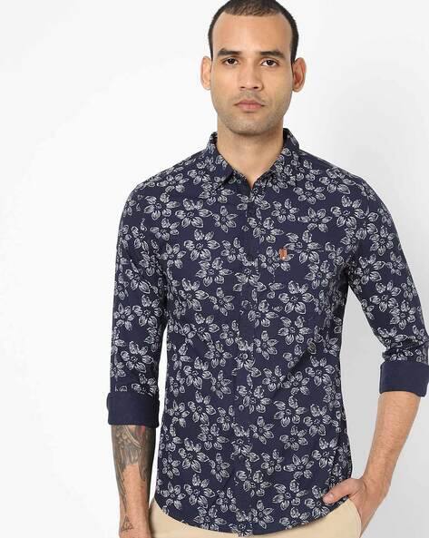 Buy Navy Blue Shirts for Men by SPYKAR 