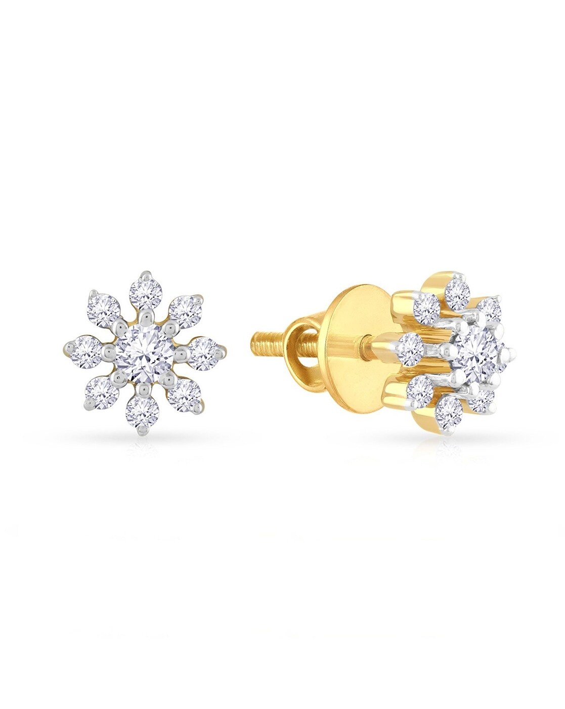 Buy Mine Diamond 18 KT Rose Gold Studs Earring for Women Online