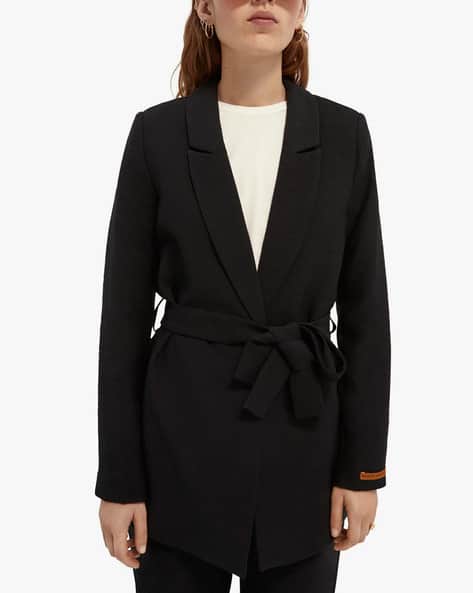 Drapey Belted Blazer
