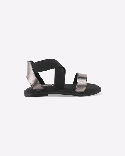 Buy Black Sandals for Girls by Jazzy Juniors Online Ajio