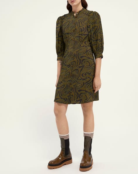Buy Olive Green Dresses for Women by SCOTCH SODA Online
