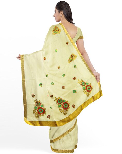 Kerala Saree and 10 Blouse Styles – www.vannamayil.com