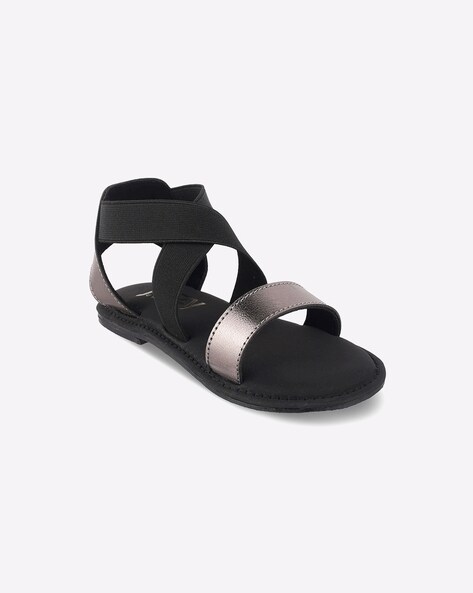 Buy Black Sandals for Girls by Jazzy Juniors Online Ajio