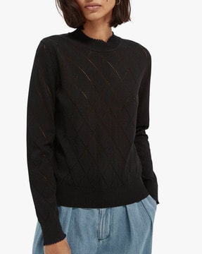 Womens Jumpers and knitwear Armani Jeans Jumpers and knitwear Save 52% Armani Jeans Denim Sweater in Black 