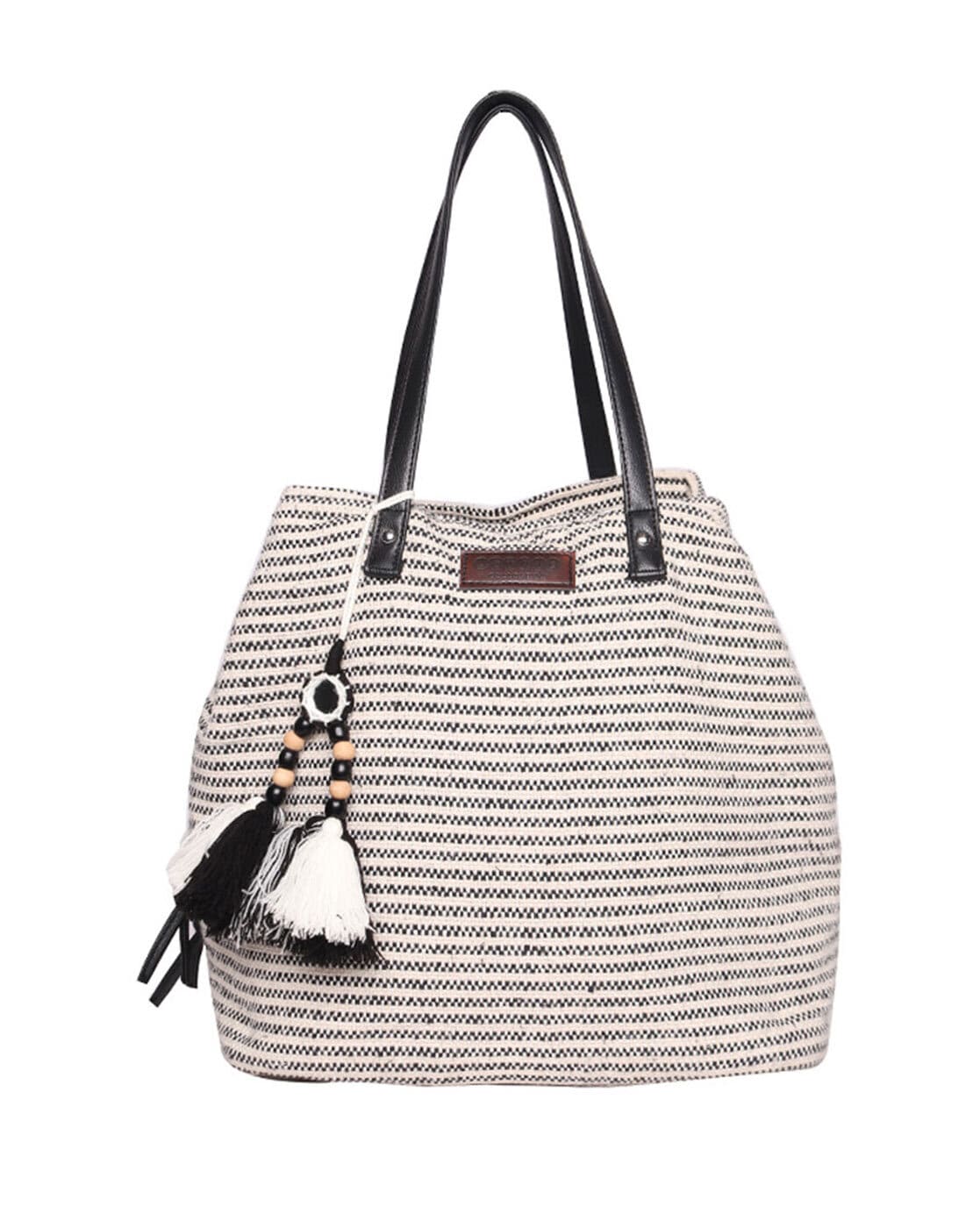 Buy Shoulder Bags for Women Black and White Striped Online In