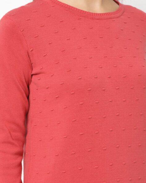 Textured Round-Neck Pullover view 3