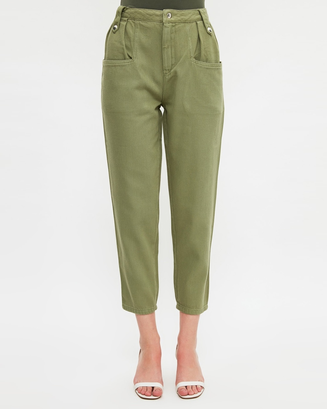 womens high waisted khaki jeans