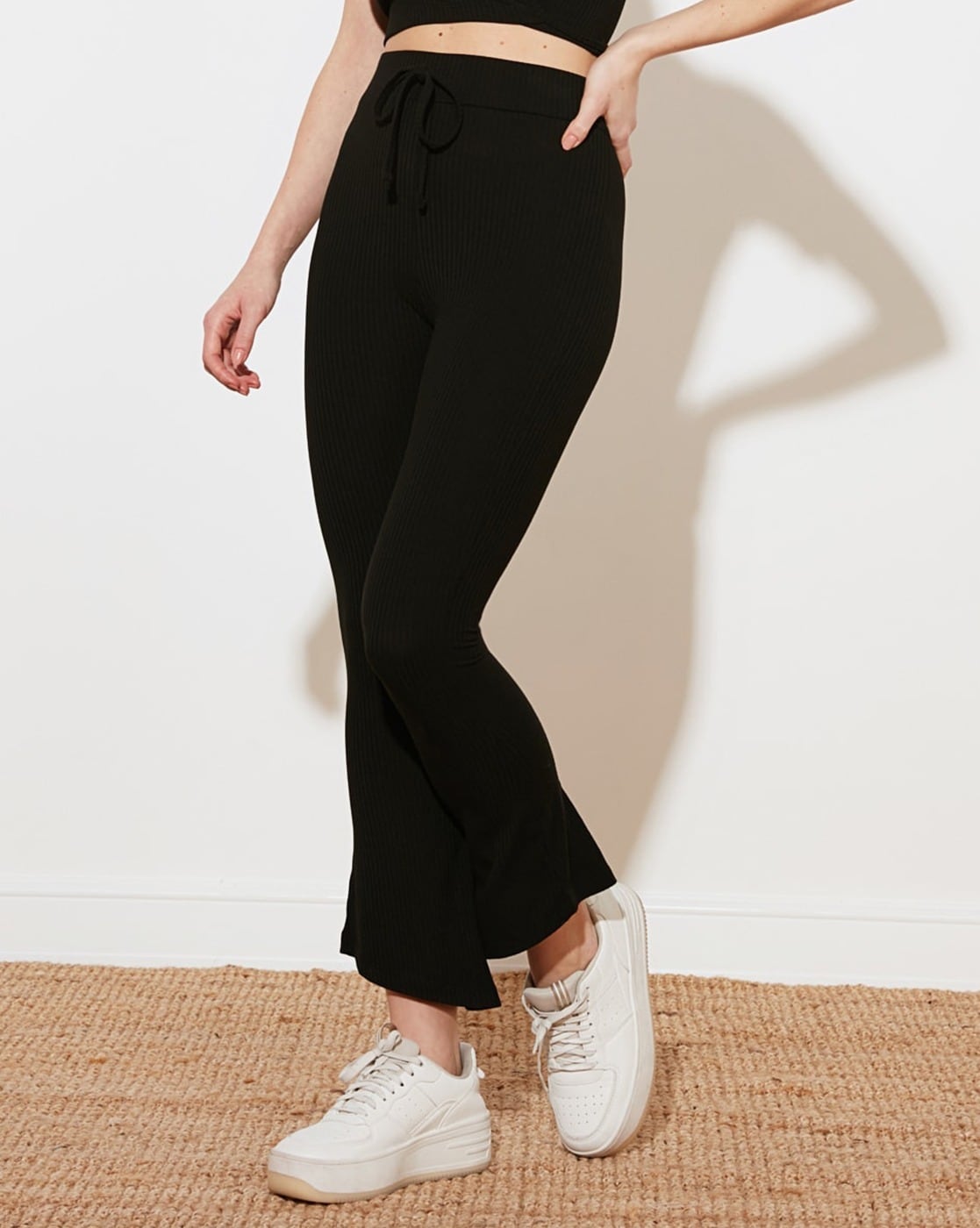 Women's Ribbed Flare Extra-Long Lounge Pants | American Tall