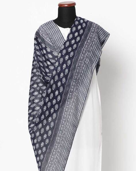 Printed Scarf with Tassels Price in India