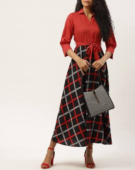 Buy Maroon \u0026 Black Dresses for Women by 