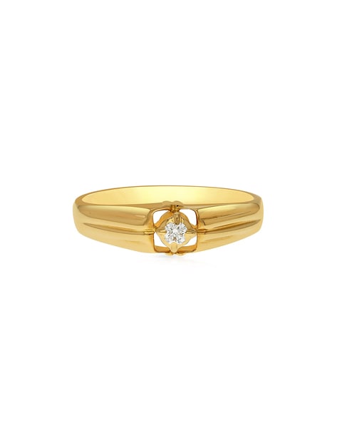 Buy Impon Single White Stone Ring One Gram Gold Daily Use Oru Kal Mothiram
