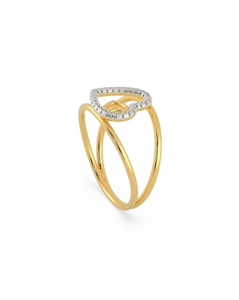 Machined Modern Court with Twin Finish | Yellow Gold Wedding Rings