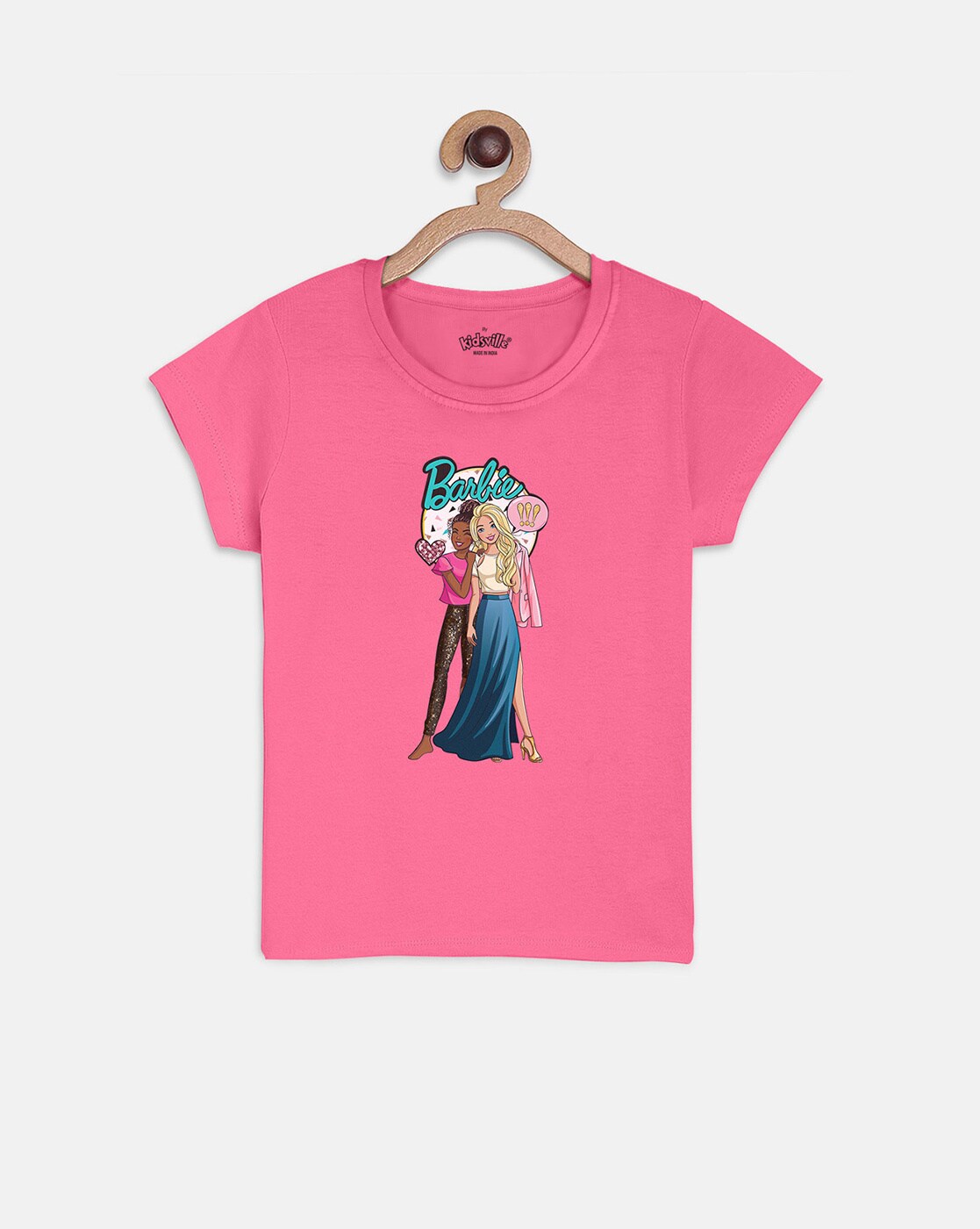 Buy Pink Tshirts for Girls by KIDSVILLE Online