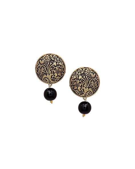 Buy Memior Gold Plated Stud Earrings Gold (Women) Online at Best Prices in  India - JioMart.