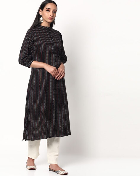 Buy Libas Women Maroon Striped Kurti With Sharara & Dupatta - Kurta Sets  for Women 13169092 | Myntra