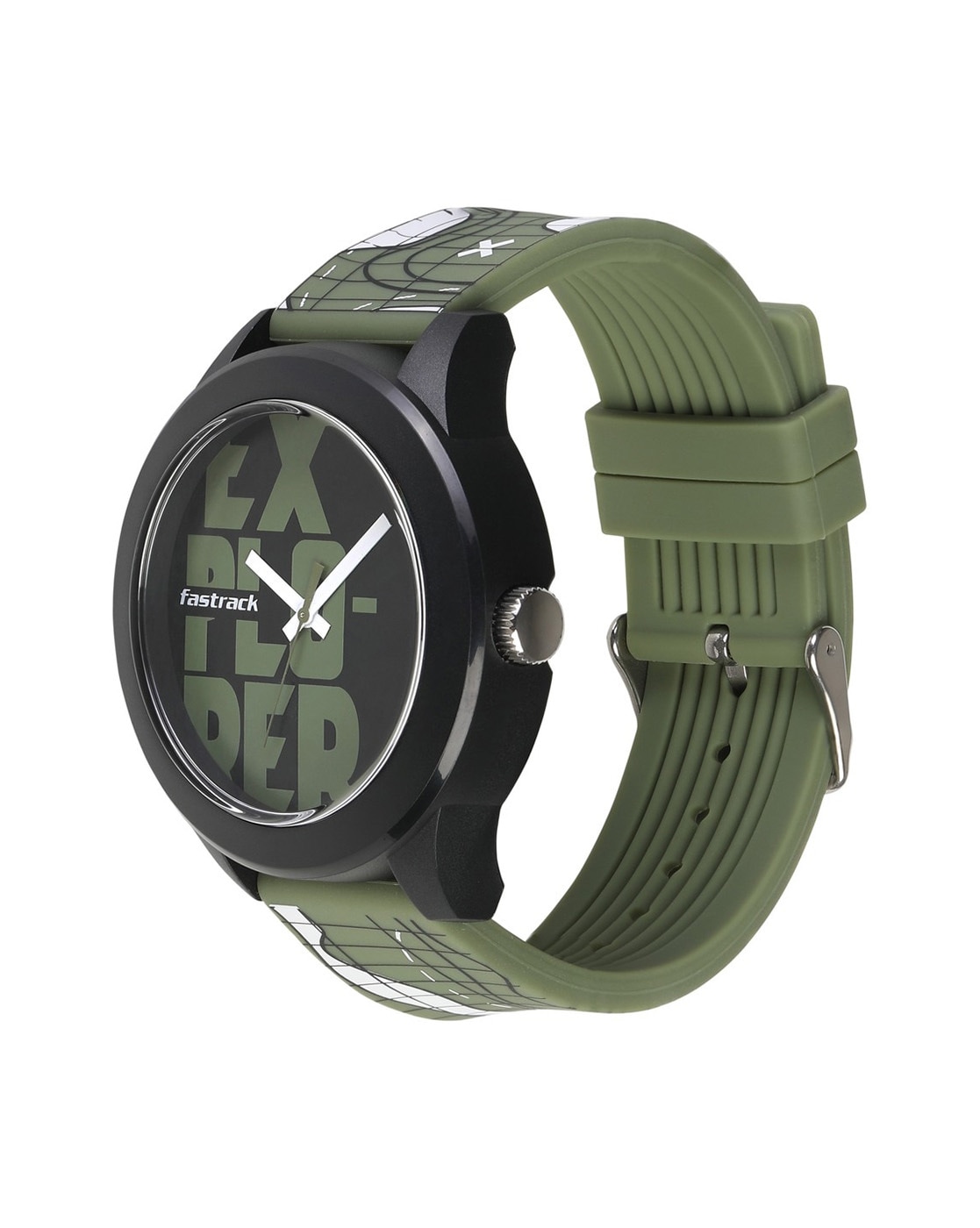 Fastrack military best sale green watch