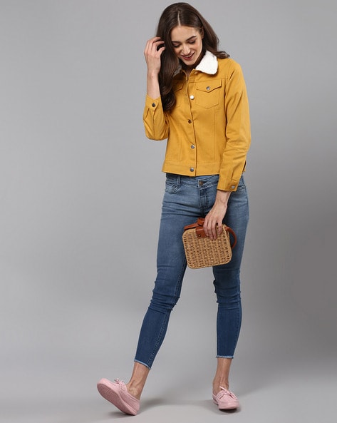 Mustard yellow jacket outlet outfit