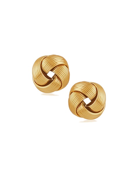 Buy Gold Plated Daily Use Gold Design Tops Earrings for Women
