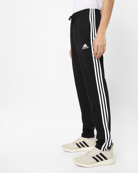 Side Striped Track Pants with Drawstring