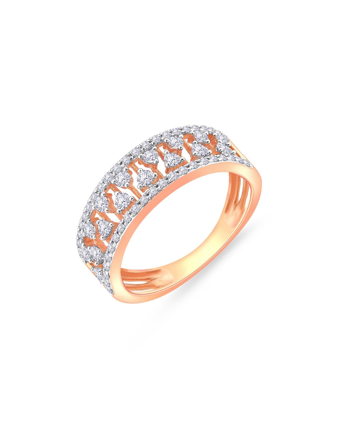 Rose gold rings on sale caratlane