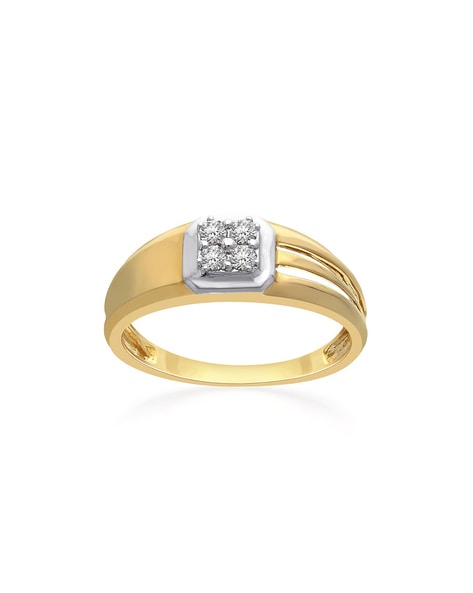 MENS DIAMOND RING 18KT GOLD AND NATURAL DIAMOND CUSTOM MADE . | eBay