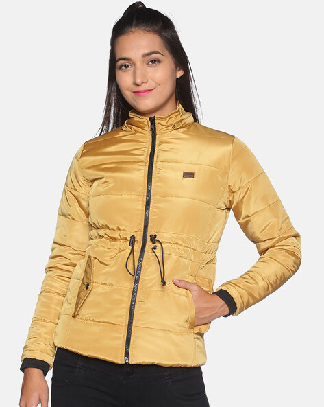 Buy Mustard Yellow Jackets Coats for Women by Campus Sutra