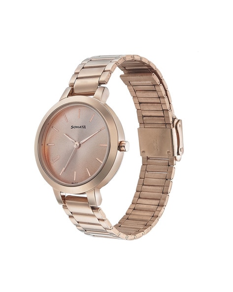 Rose gold watches online sonata