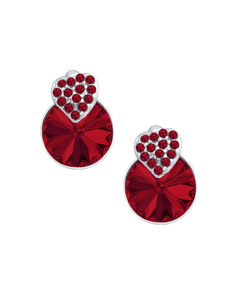 Gloria Vanderbilt Swarovski(R) Red Drop Earrings - Yahoo Shopping